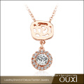 2017 China Manufacture OUXI Fashion Jewelry 18K Pendant Necklace Gold Jewelry Wholesale